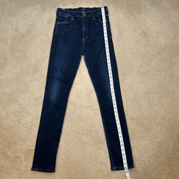 Citizens of Humanity Carlie High Rise Skinny Stretch Dark Blue Jeans Women 30 - Picture 5 of 13